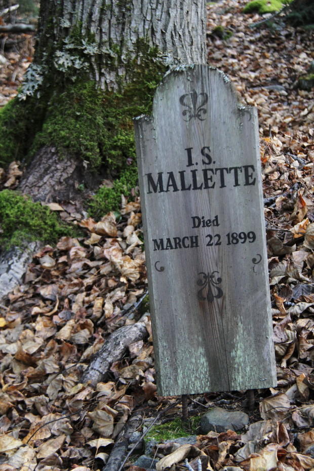 Grave of Isaac S. Mallette in the Gold Rush Cemetery at Skagway, Alaska