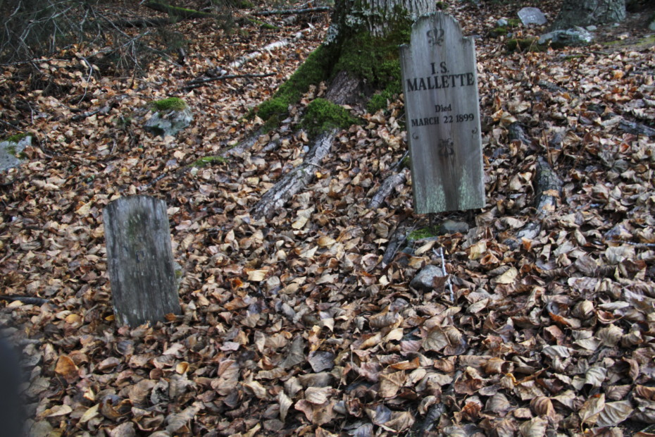 Grave of Isaac S. Mallette in the Gold Rush Cemetery at Skagway, Alaska