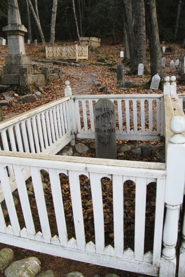 Grave of Mrs. T. D. McMinn in the Gold Rush Cemetery at Skagway, Alaska