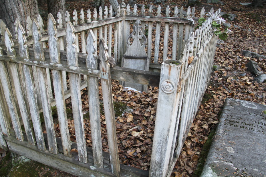 Grave of Walter L. Monnastes in the Gold Rush Cemetery at Skagway, Alaska