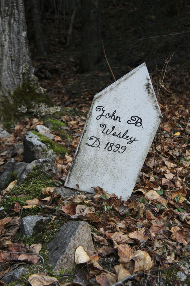 Grave of John B. Wesley in the Gold Rush Cemetery at Skagway, Alaska