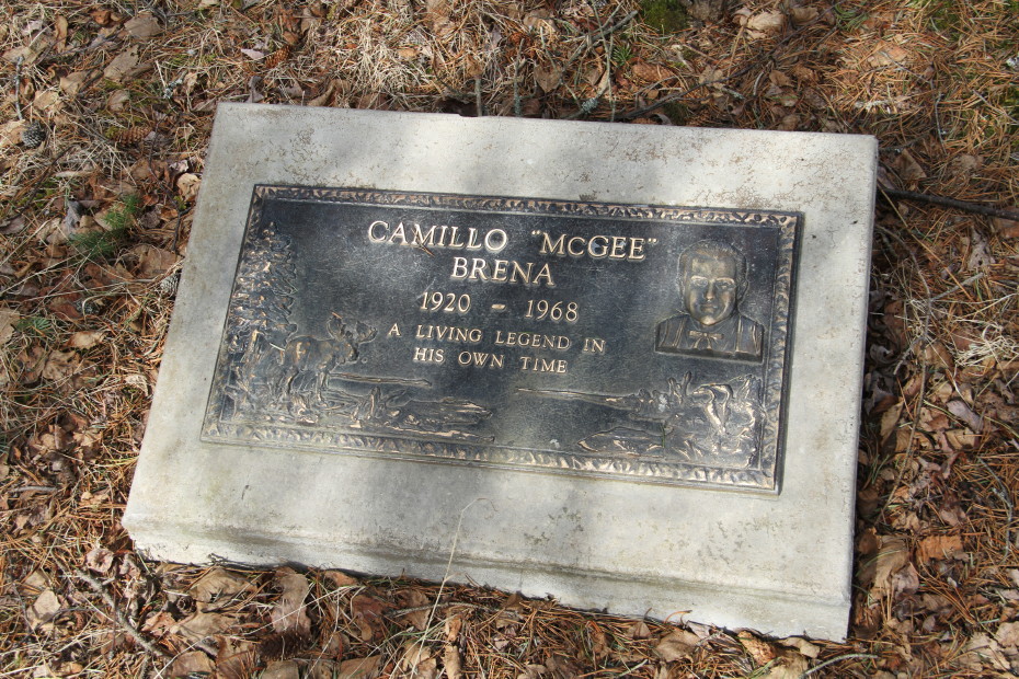 Grave of Camillo 'McGee' Brena in the Pioneer Cemetery at Skagway, Alaska