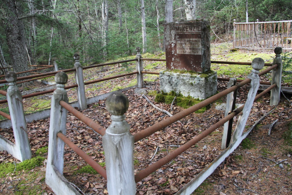 Grave of Walter C. McKenzie and Robert D. McKenzie in the Pioneer Cemetery at Skagway, Alaska