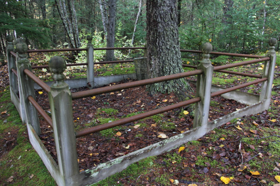 Grave of William Bunting in the Pioneer Cemetery at Skagway, Alaska