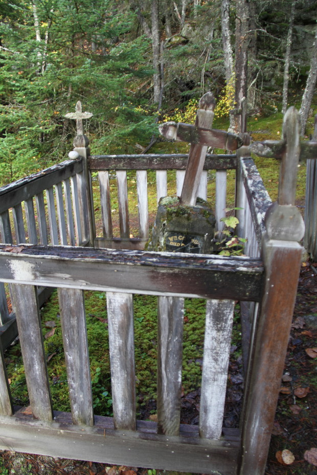 Grave of William Castella (?) in the Pioneer Cemetery at Skagway, Alaska