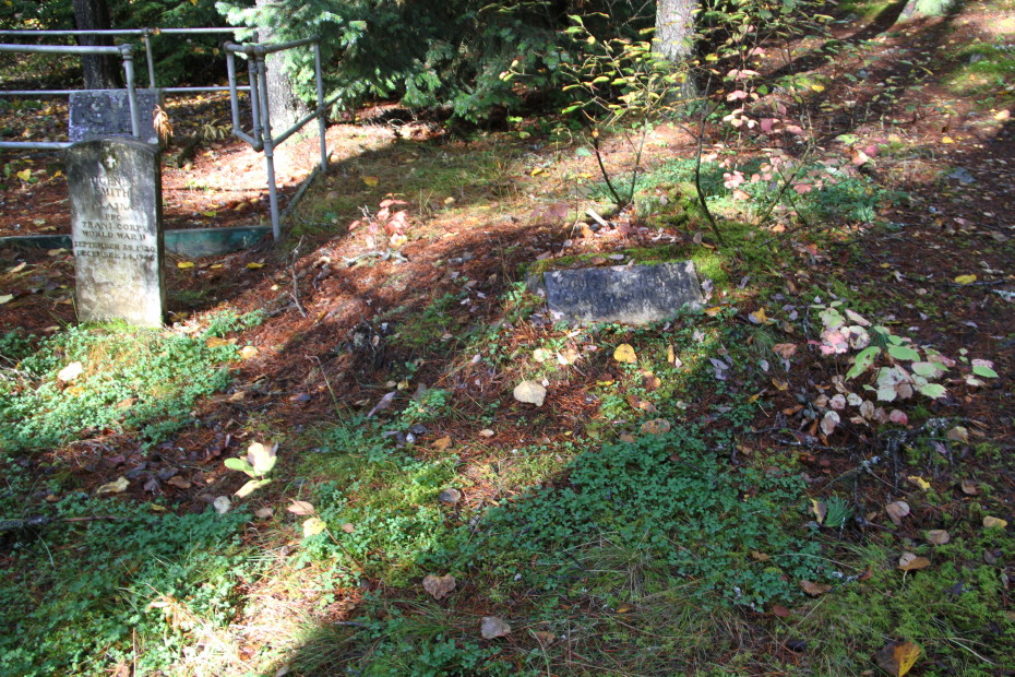 Graves of Eugene Stanley Smith and Louis Henry Deverell in the Pioneer Cemetery at Skagway, Alaska