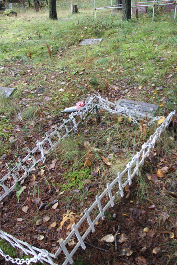 Grave of Orrin Royal Edwards in the Pioneer Cemetery at Skagway, Alaska