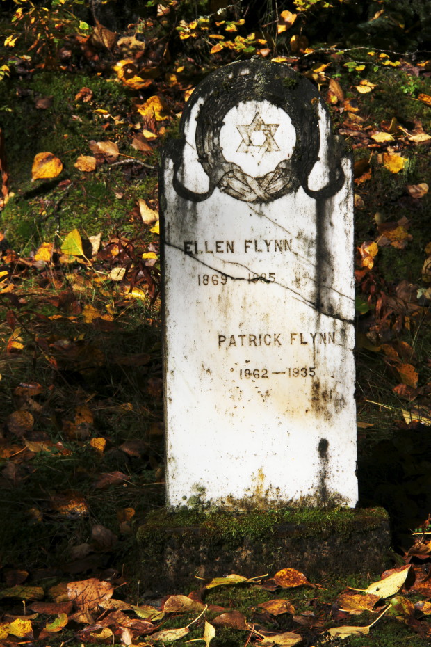 Grave of Ellen and Patrick Flynn in the Pioneer Cemetery at Skagway, Alaska