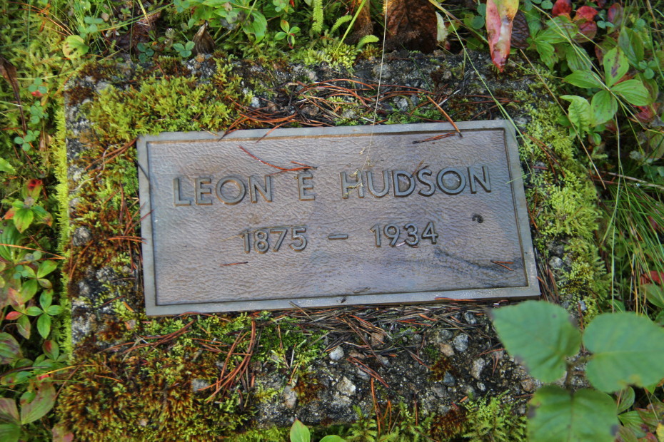 Grave of Leon Edward Henry Hudson in the Pioneer Cemetery at Skagway, Alaska
