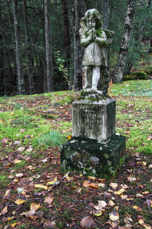 Grave of Maggie Kadanaha in the Pioneer Cemetery at Skagway, Alaska