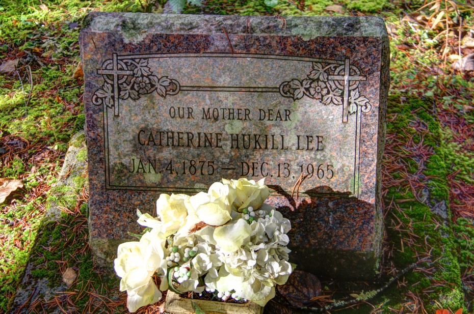 Grave of Catherine Hukill Lee in the Pioneer Cemetery at Skagway, Alaska