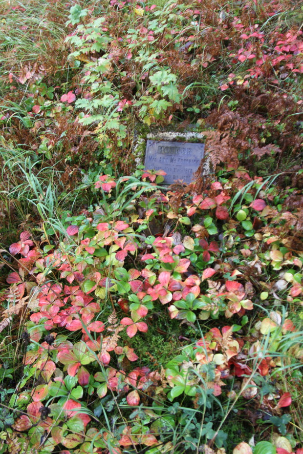 Grave of Mrs. Ann McKettrick in the Pioneer Cemetery at Skagway, Alaska