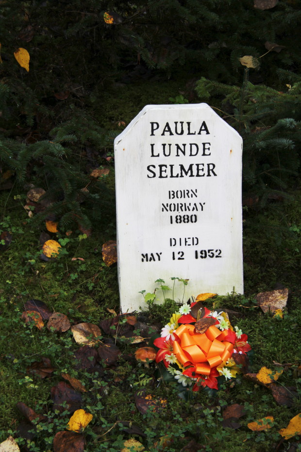 Grave of Paula Lunde Selmer in the Pioneer Cemetery at Skagway, Alaska
