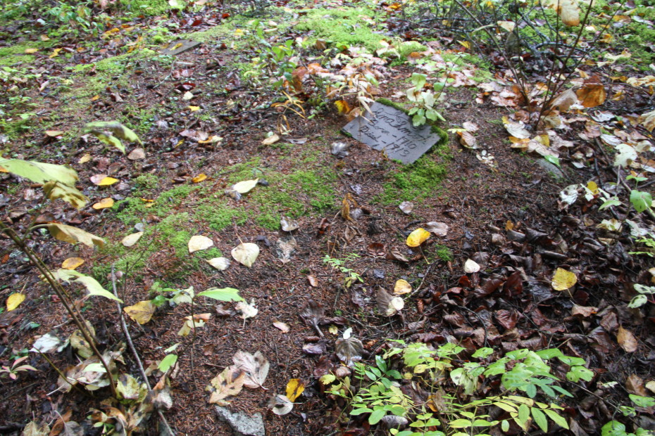 Grave of Ina Smith in the Pioneer Cemetery at Skagway, Alaska