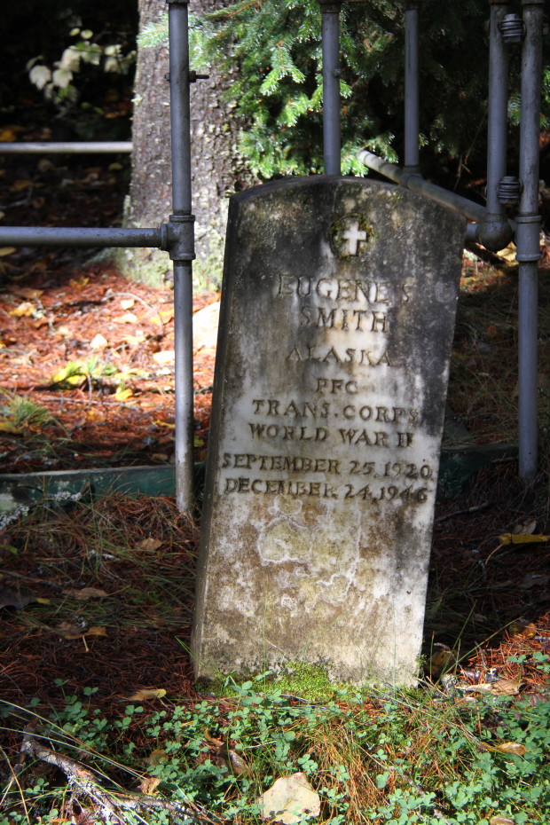 Grave of Eugene Stanley Smith in the Pioneer Cemetery at Skagway, Alaska