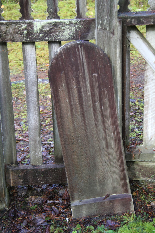 One of the many unknown gravesites in the Pioneer Cemetery at Skagway, Alaska
