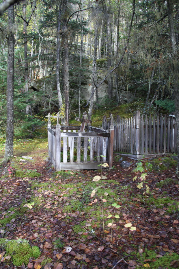 One of the many unknown gravesites in the Pioneer Cemetery at Skagway, Alaska