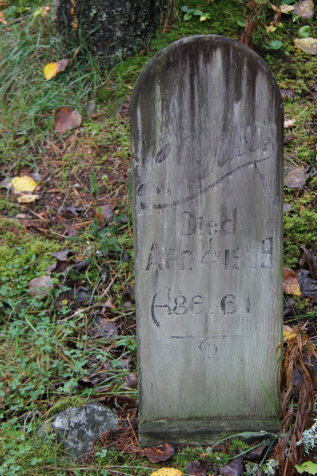 One of the many unknown gravesites in the Pioneer Cemetery at Skagway, Alaska