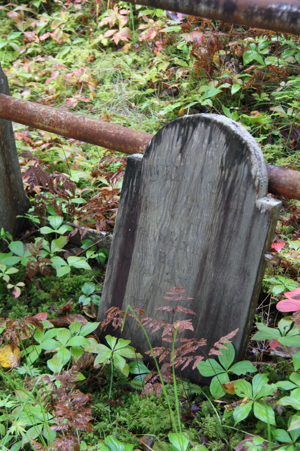 One of the many unknown gravesites in the Pioneer Cemetery at Skagway, Alaska