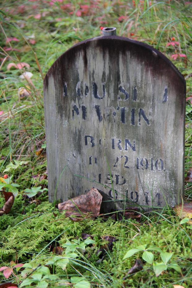 One of the many unknown gravesites in the Pioneer Cemetery at Skagway, Alaska