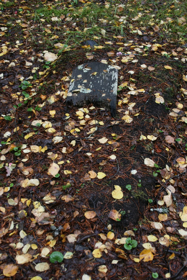 One of the many unknown gravesites in the Pioneer Cemetery at Skagway, Alaska