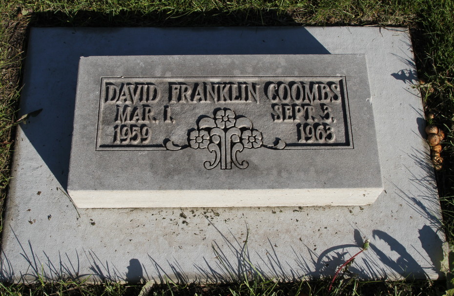 Grave of David Franklin Coombs in the Whitehorse Pioneer Cemetery, Yukon