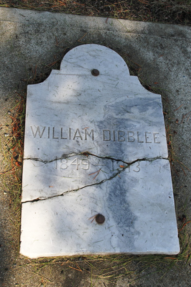 Grave of William Dibblee in the Whitehorse Pioneer Cemetery, Yukon