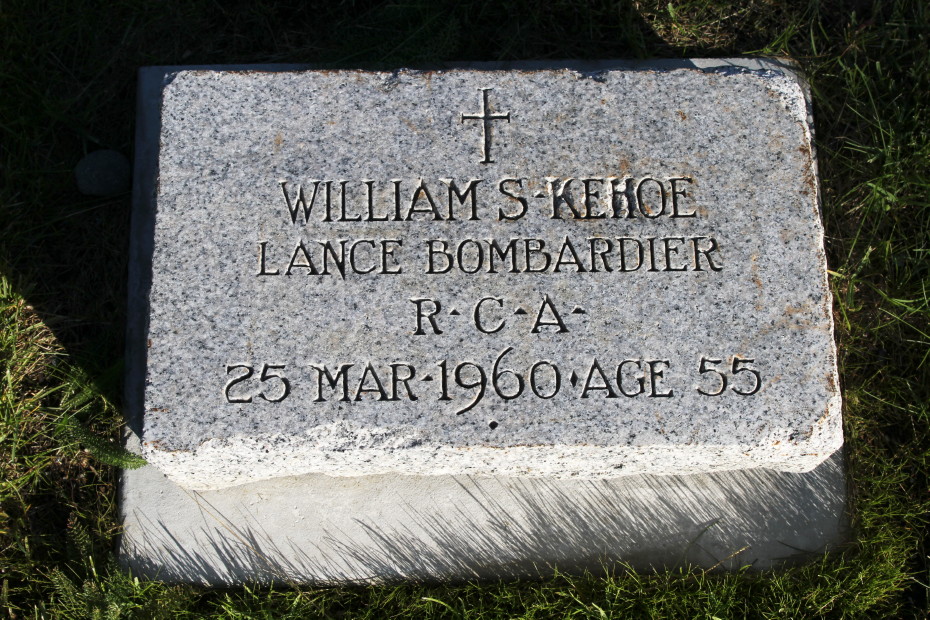 Grave of William S. Kehoe in the Whitehorse Pioneer Cemetery, Yukon