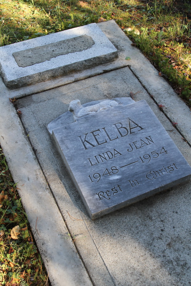 Grave of Linda Jean Kelba in the Whitehorse Pioneer Cemetery, Yukon