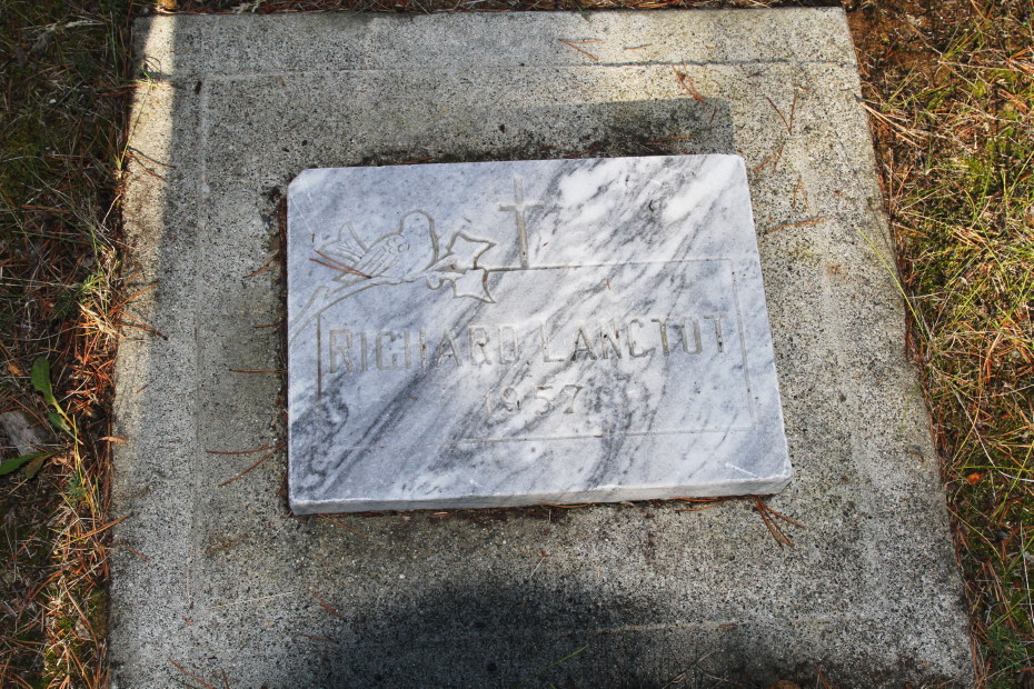 Grave of baby Richard Lanctot in the Whitehorse Pioneer Cemetery, Yukon
