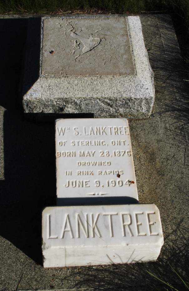 Grave of William S. Lanktree in the Whitehorse Pioneer Cemetery, Yukon