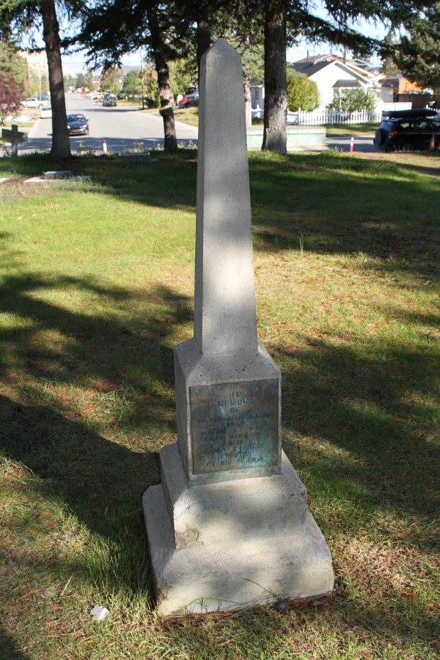 Grave of Ole Ferdinand Larsen in the Whitehorse Pioneer Cemetery, Yukon