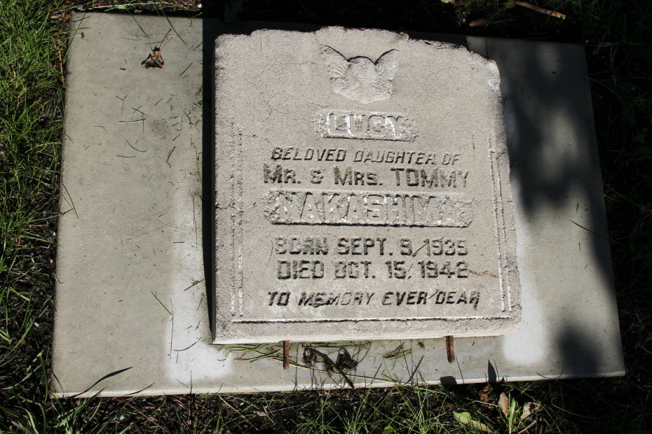 Grave of Lucy Nakashima in the Whitehorse Pioneer Cemetery, Yukon