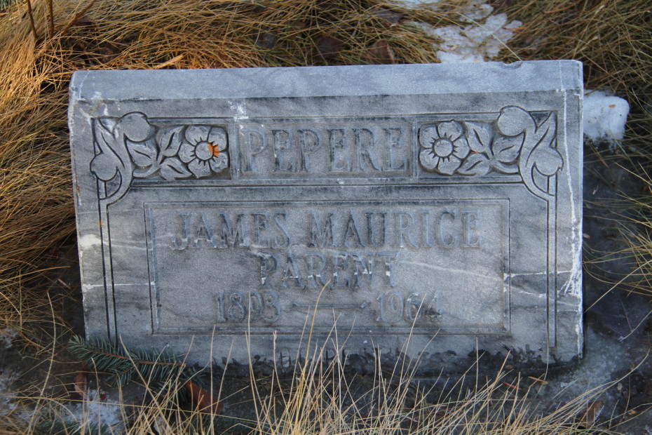 Grave of James Maurice Parent in the Whitehorse Pioneer Cemetery, Yukon, 2017
