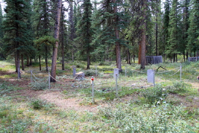Yukon Field Force Graves at Fort Selkirk, Yukon