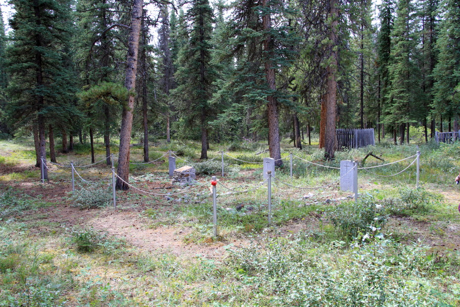 Yukon Field Force graves at Fort Selkirk, Yukon
