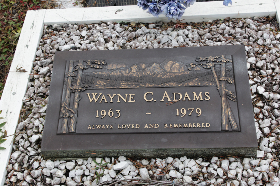 Grave of ... in the Atlin Cemetery, BC