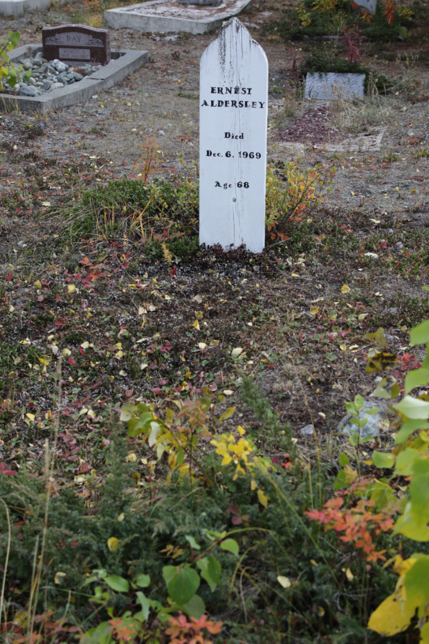Grave of ... in the Atlin Cemetery, BC