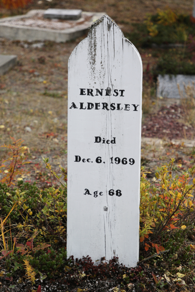 Grave of ... in the Atlin Cemetery, BC