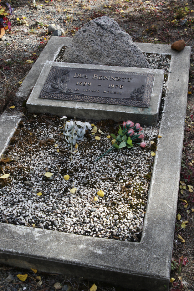 Grave of ... in the Atlin Cemetery, BC