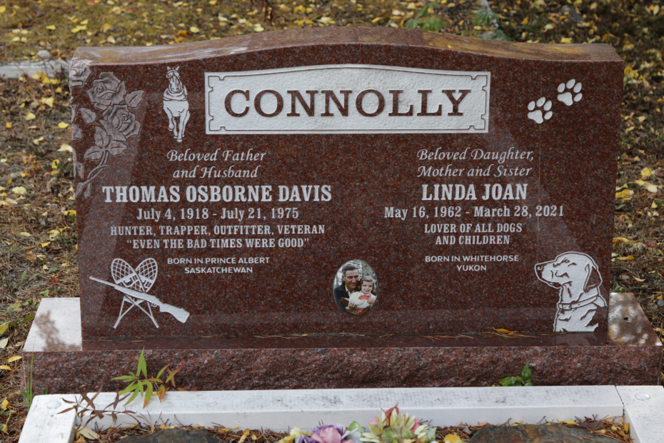Grave of Thomas Osborne Davis Connolly in the Atlin Cemetery, BC