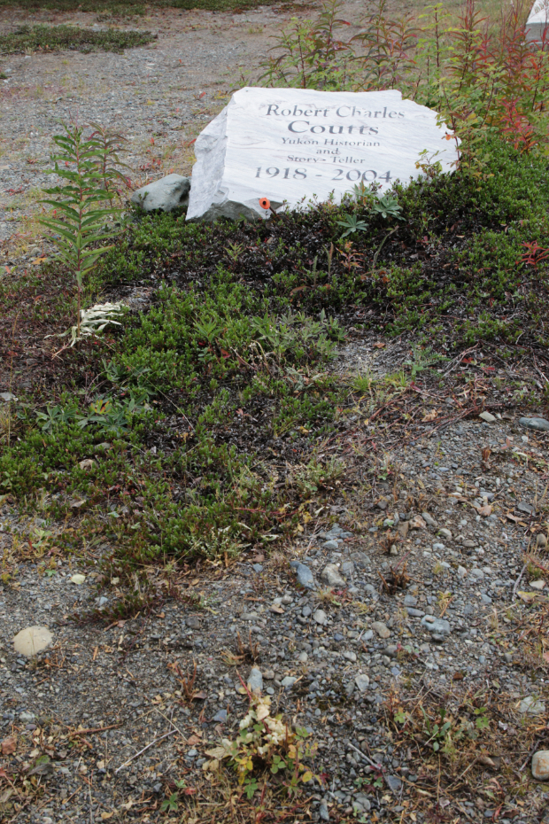 Grave of Robert Charles Coutts in the Atlin Cemetery, BC