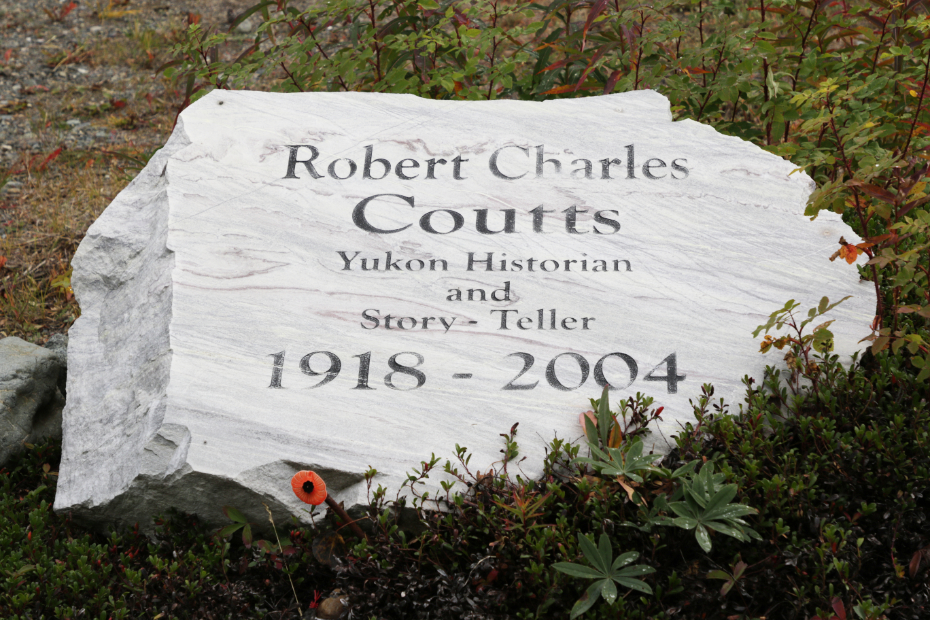 Grave of Robert Charles Coutts in the Atlin Cemetery, BC