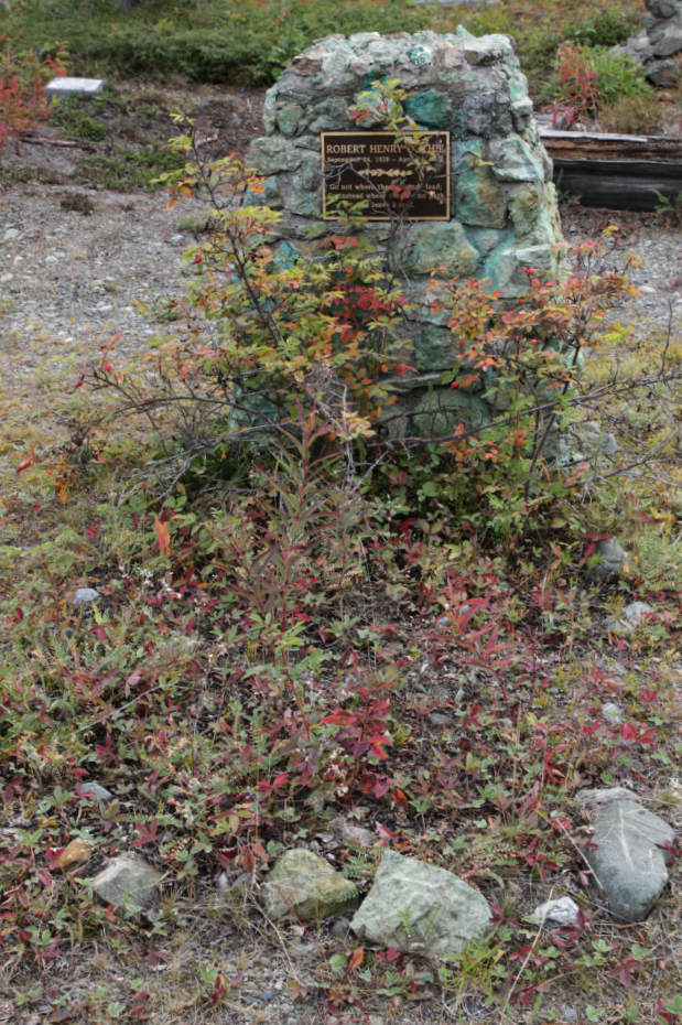Grave of Robert Henry Duthie in the Atlin Cemetery, BC