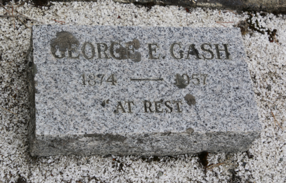 Grave of George E. 'Scotty' Gash in the Atlin Cemetery, BC