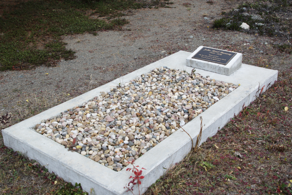 Grave of John Reid Harvey in the Atlin Cemetery, BC