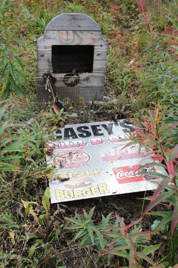 Grave of Gary William Heisler in the Atlin Cemetery, BC