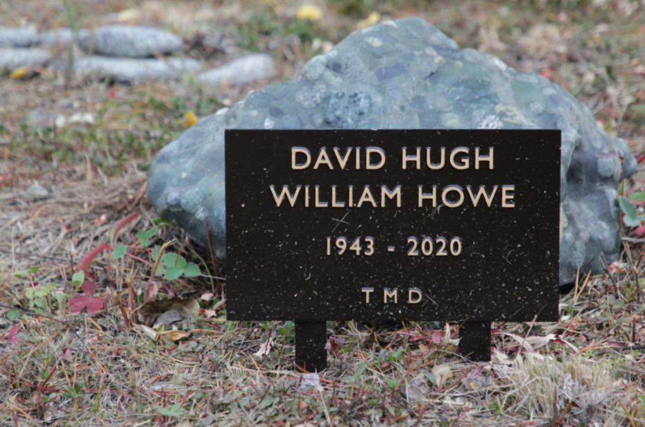 Grave of David Hugh William Howe in the Atlin Cemetery, BC