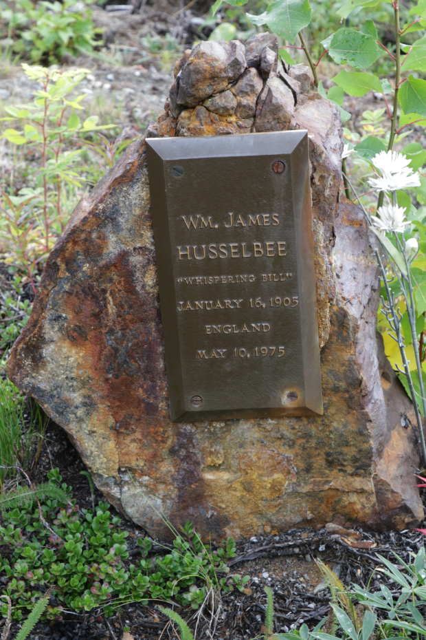 Grave of Wm. James Husselbee in the Atlin Cemetery, BC
