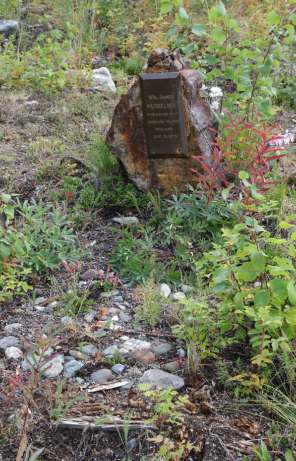 Grave of Wm. James Husselbee in the Atlin Cemetery, BC